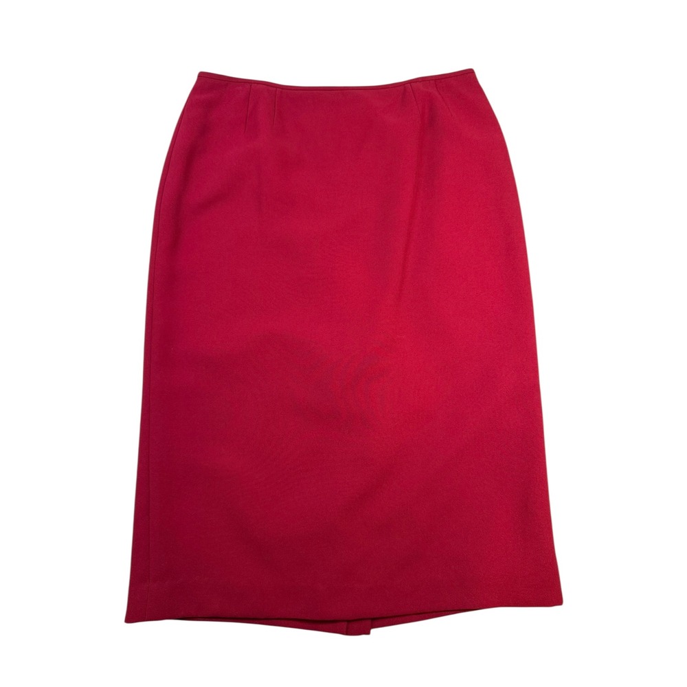 TAHARI‎ Women's Red Pencil Skirt Knee Length Career Business Sz 10